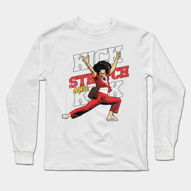 sally omalley KICK STRECH AND KICK Long Sleeve T-Shirt by jerrysanji